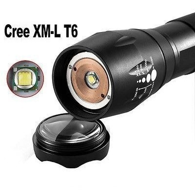 Linterna Táctica Led Cree Xml-t6 1000lm + Batería+ Cargador