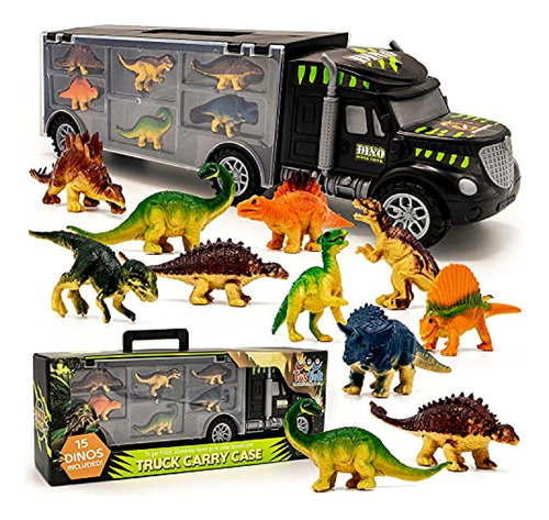 Megatoybrand Dinosaurs Transport Car Carrier Truck Toy Con J