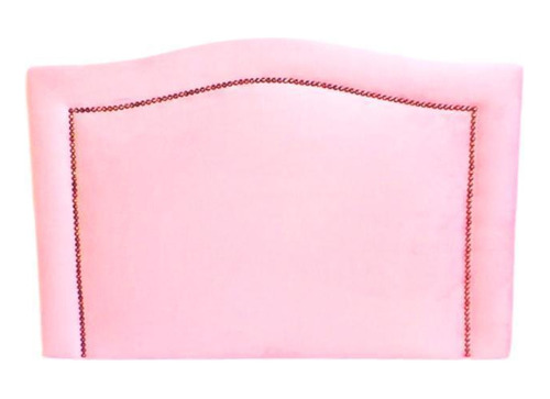 Cabeceira Para Cama Box Solteiro Estofada Corino Rosa Tacha