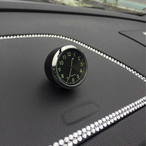 Reloj De Pared Fluorescente Tipo Mini Para Coche, Luz, Reloj