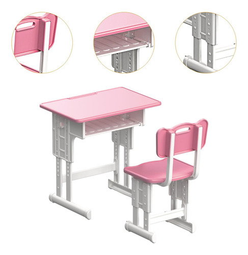 Juego De Escritorio Y Silla En Miniatura Para Casa De