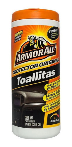 Toallitas Limpiadora Protectoras Armor All Original Brillo