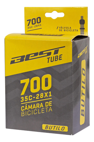 Imagen 2 de 3 de Camara Bicicleta Ruta Aro 700 X 35c V.bicicleta Best