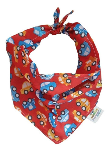 Bandana Para Mascota Paliacate Dogsmartmx Coches Rojo