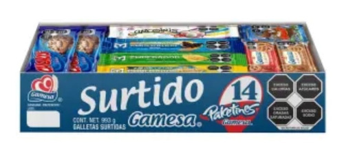 Surtido De Galletas Gamesa Con 14 Pzas (2 Cajas)