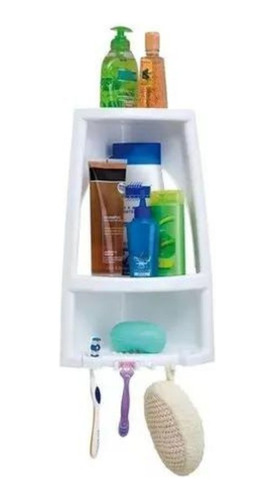 Organizador Esquinero Baño Y Ducha Rimax Blanco