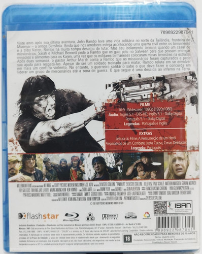 Blu-ray Rambo Iv (4) Original Novo Lacrado Raríssimo!!!