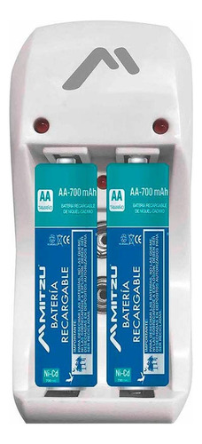 Cargador De Baterias Mitzu Aa/aaa/9 V/ni-cd/ni-mh Mc-204