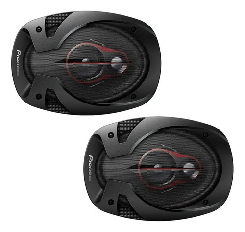 X2 Parlantes Pioneer 6x9' 400w Ts-r6951s Color Negro