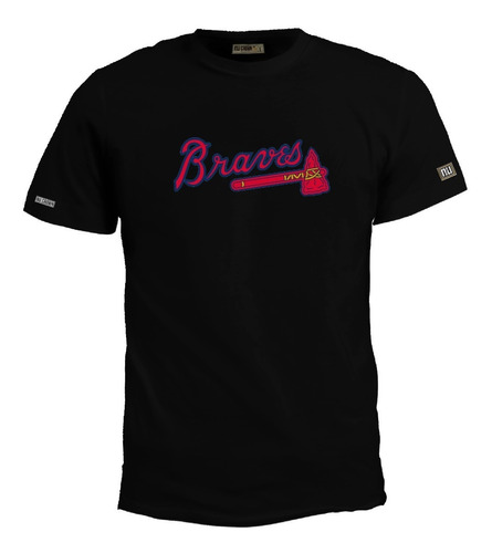 Camiseta 2xl - 3xl Los Bravos De Atlanta Beisbol Hombre Zxb 