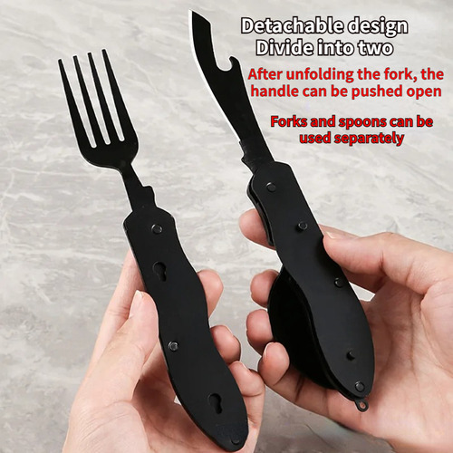 Mli Knife, Fork, Spoon, Multifunction Folding Outdoor