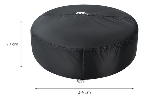 Cobertor Térmico Mspa Para Hot Tubs Redondos De 6 Personas