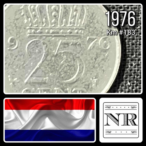 Holanda - 25 Cents - Año 1976 - Km #183 - Juliana