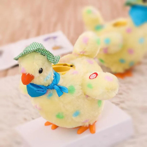 Ovo De Pelúcia Elétrico Crazy Chicken Com Som
