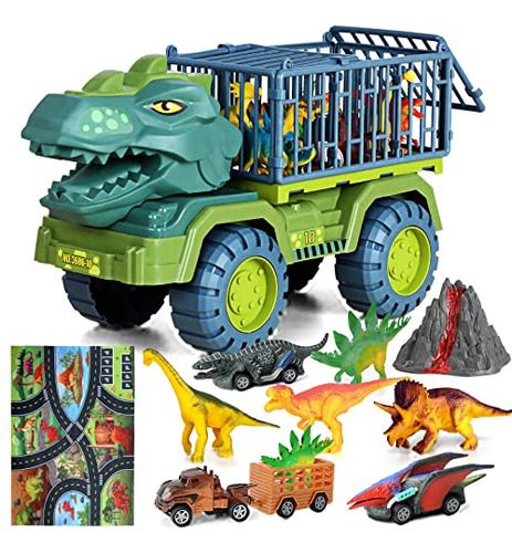 Camión De Juguete, Coche De Transporte De Dinosaurios Co