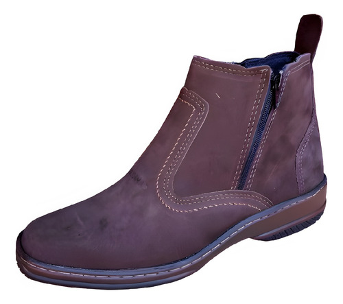 Bota Masculina Feminina Botina Couro Butina Country Rasteira