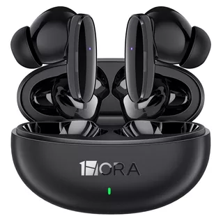 Audífonos in-ear inalámbricos 1Hora AUT205 Negro Auriculares Inalambricos Bluetooth 5.3 con Microfono