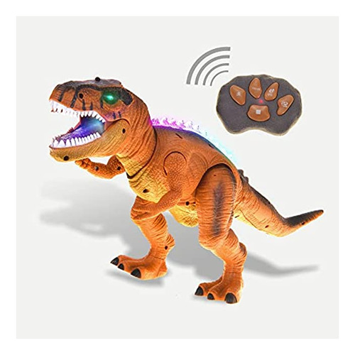 Powertrc Juguete T-rex De Dinosaurio Con Control Remoto Par