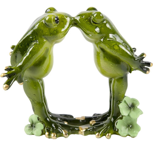 Saishuo Kissing Frog Pareja Figurina Romántica - 1 Set Frog 