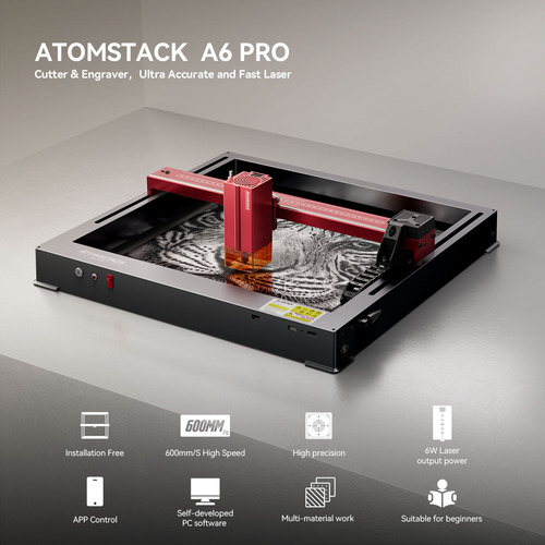 Máquina De Grabado Láser Atomstack A6 Pro 6w