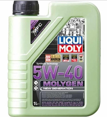 Aceite 5w40 Liqui Moly Full Sintetico Molygen 1litro 