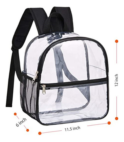 Fweaad Mini Mochila Transparente, Mochila Homologada For