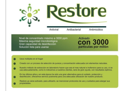 Restore 1 Litro/  Purificador