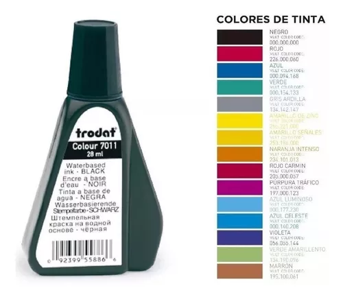 Tinta Trodat Negra 7011 28ml.