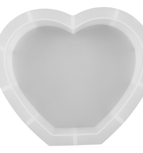 Molde De Silicona Transparente, Molde Corazón 250x211x51mm