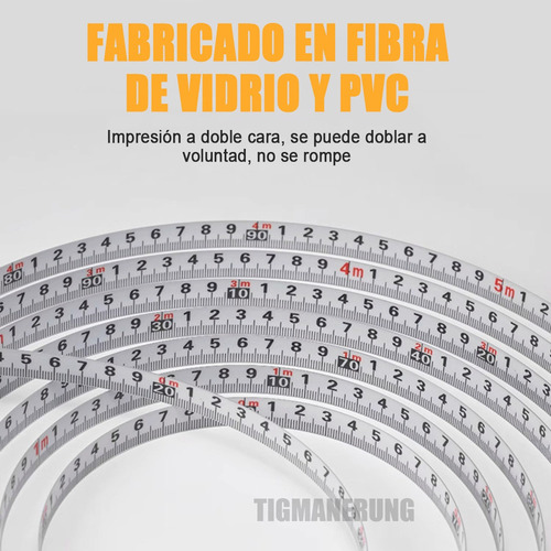 L Cinta Métrica Larga De Fibra De Vidrio 100 Metros