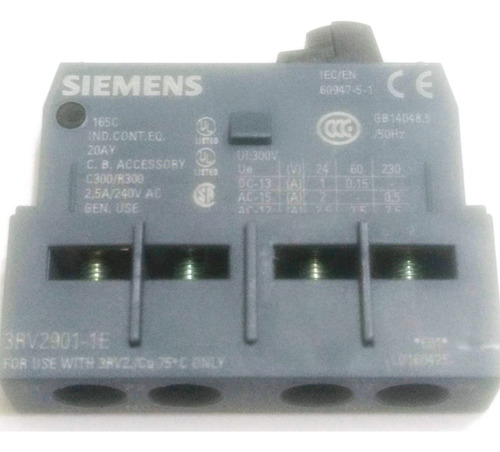 Bloco De Contatos 3rv2901 1e 1na+ 1nf Auxiliares Siemens