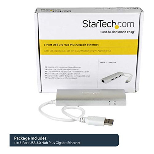 .com Concentrador Usb 3.0 De 3 Puertos Gigabit Ethernet...