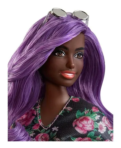 Barbie Fashionistas 125 2019 Negra Lilac