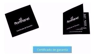 Imagem 4 de 5 de Anel Folheado Ouro Rommanel Aro Largo Rhodium Vazado 510001