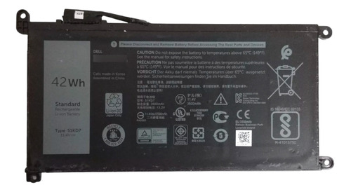 Batería Pila Compatible Dell Chromebook (11300 113100)  (Reacondicionado)