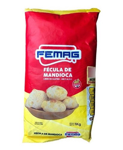 Fecula De Mandioca Femag 1 Kg Sin Tacc