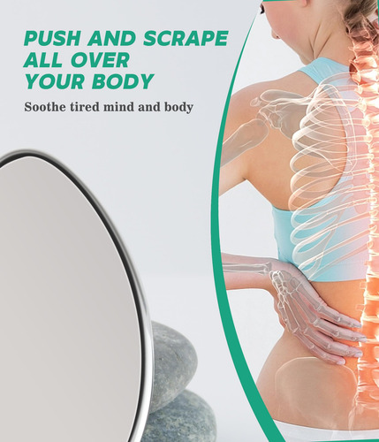 Herramienta De Masaje Facial Gua Sha De Acero Inoxidable Bon