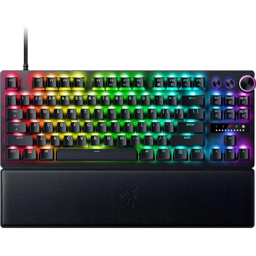 Teclado Gamer Ergonomico Razer Huntsman V3 3 Perillas -rgb