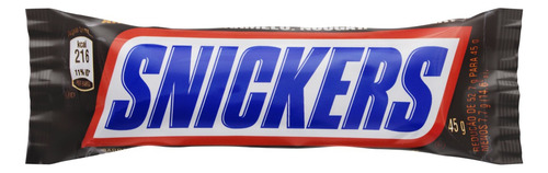 Chocolate Snickers Original Tradicional Pacote 45g Unidade