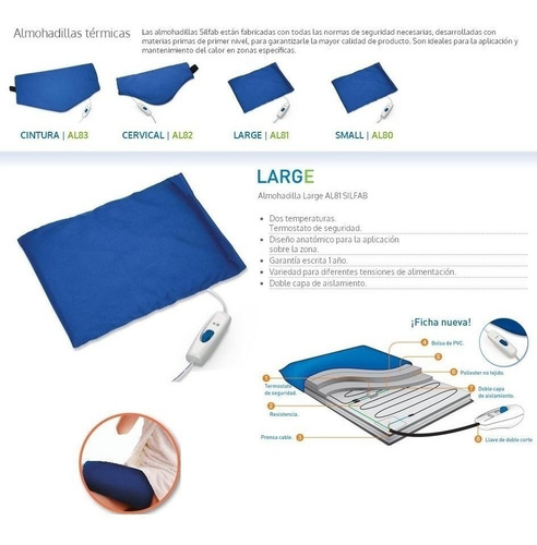 Almohadilla Eléctrica Espalda Silfab Large - Al81