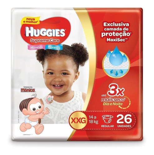 Fralda Huggies Supreme Care Mega Xxg - 26 Fraldas