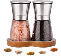 Comprar Kit 2 Moedores De Sal Grosso E Pimenta Do Reino Em Aço Inox
