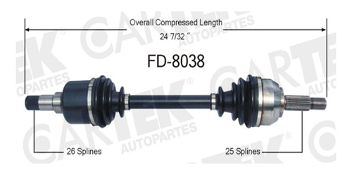 Flecha Delantera Izquierda Focus 00-11 Completa Ck