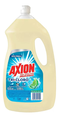 Jabón Liquido Axion Tricloro 2.8 Lts Lavatrastes