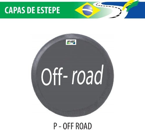 Capa De Estepe Off Road Cadeado+aço Aro 13-15 Ecosport Fox