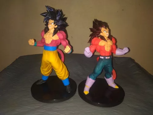 Boneco PVC Goku e Vegeta (fusão sayajin 4)