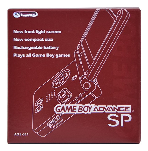 Caja Para Consola Game Boy Advance (gba) Sp Rojo
