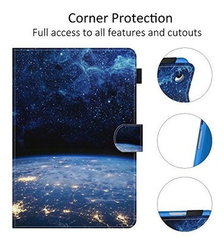 Imagen 4 de 6 de Dteck iPad Mini 1/2/3 Funda - Slim Fit Folio Stand Pu Funda