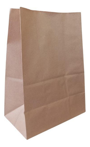 Bolsas planas de papel Kraft para entrega de 13,5 x 8 x 21 cm con 50 unidades