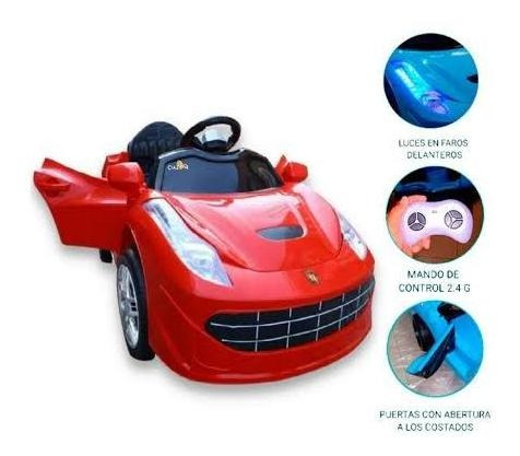 Carro Carrito A Bateria Para Niños Control Remoto 2 Motores